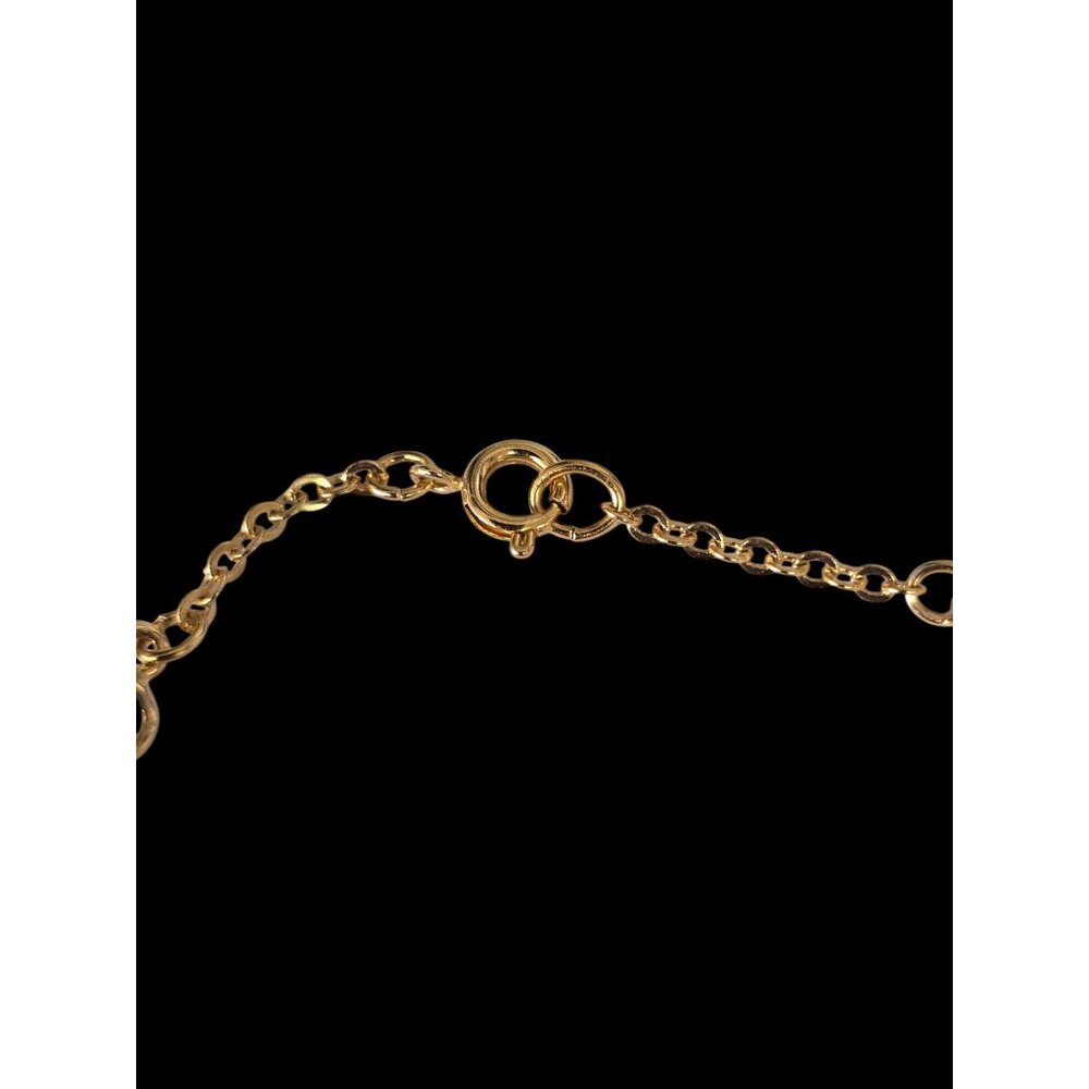 Delicate Facets Bracelet Small By Avon 1988 Gold-Tone Chain With Clear Crystal A - Picture 9 of 14